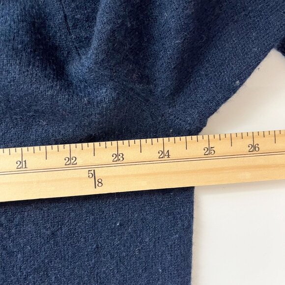 Daniel Cremieux Signature Collection Cashmere Sweater Navy Blue V-Neck Size XL - Picture 4 of 6